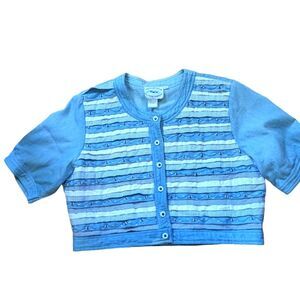 Vintage Country Wear Clothing Company Cropped Cottagecore Quilt Jacket Size 12